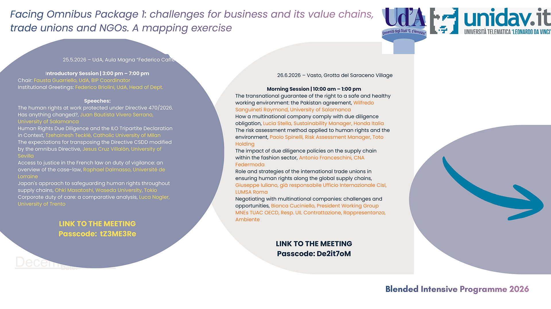 SEMINARIO: Facing Omnibus Package 1